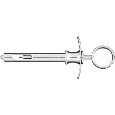Miltex Cook-Waite type 1.8 cc Aspirating Syringe. Quality-made of stainless