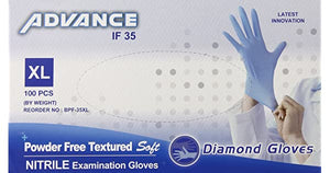 Advance Powder Free Textured Soft Exam Gloves