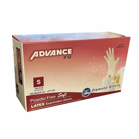 Advance Latex Exam Gloves Diamond Gloves case of 1000 gloves