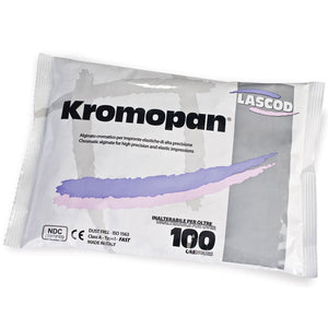 Kromopan 1 Lb. Pouch Color Changing Alginate, Dust Free, Fast set.