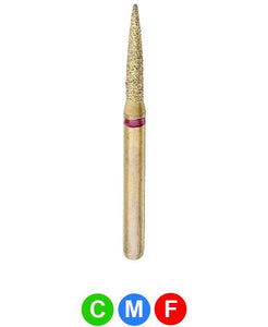 GB9 G888/014  Dentalree GOLD PLATED premium multi-use Diamond Burs