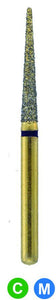 GC3S G850N/016  Dentalree GOLD PLATED premium multi-use Diamond Burs