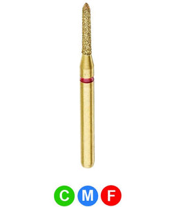 GC9L G886/016  Dentalree GOLD PLATED premium multi-use Diamond Burs