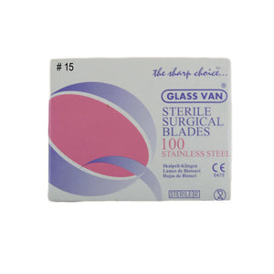 surgical Bladas # 15 STAINLESS STEEL SCALPEL BLADES 100/BOX