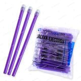 RITECARE -Disposalble Saliva Ejectors 1000 x Purple Clear Saliva Ejectors (10 Bags) by PlastCare USA