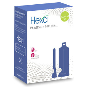 Hexa VPS Impression Material, Light Body, Regular Set, 2 - 50 ml cartridges