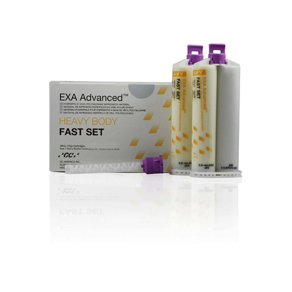 EXA Advanced VPS Fast Set, Heavy Body Kit - 8 x 48mL Cartridges & 24 Mixing Tips