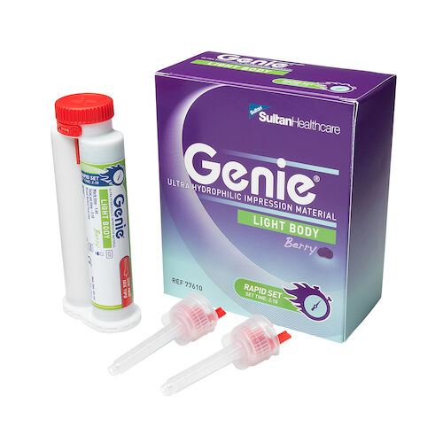 Genie VPS Light Body, Rapid Set Berry Flavor, Green 2x 50ml Redesigned Cartridges w/Tips