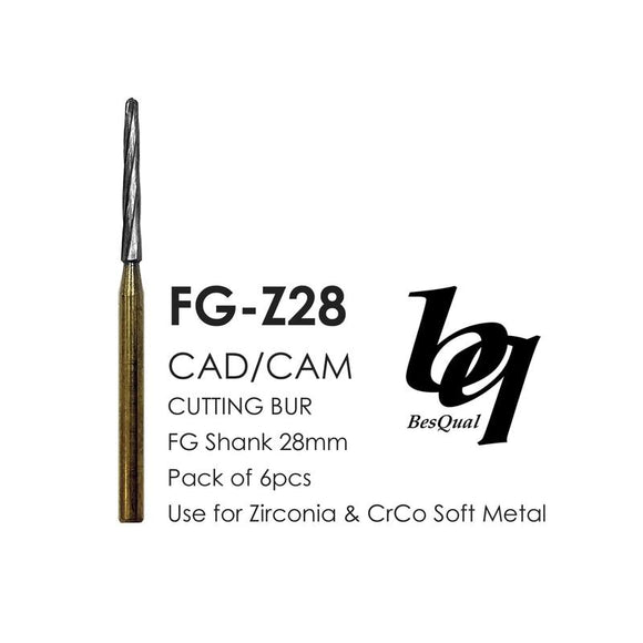 Zirconia (Unsintered) Sprue Cutting Bur FG-Z28 (5 Pkg)