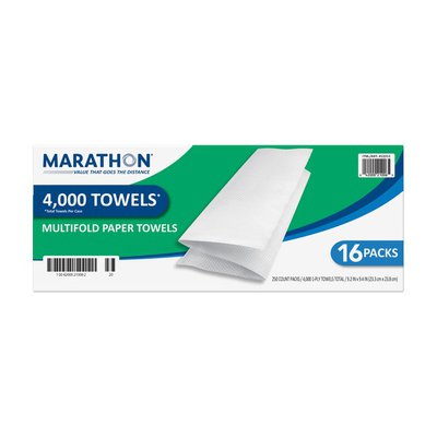 MARTHON - PAPER TOWELS 2PY - WHITE , 4000 SHTS/CS