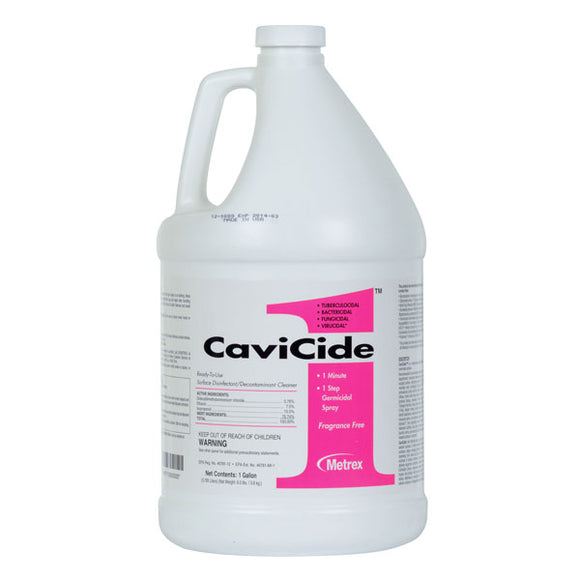 CaviCide1 - Gallon. Multi-Purpose Disinfectant / Decontaminant Cleaner. case of 4