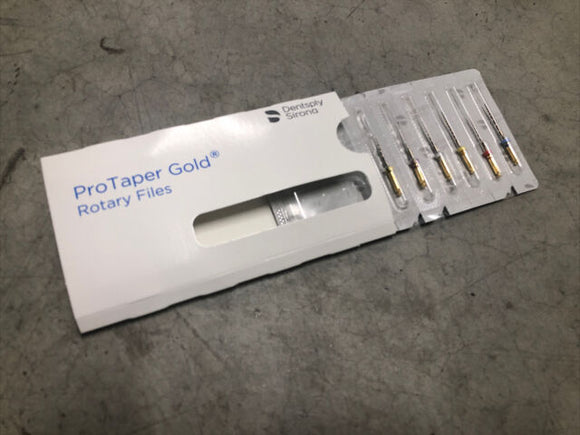 PTGRS121 - DENTSPLY Sirona ProTaper Gold Rotary Files 21mm Length. Ptgra21.