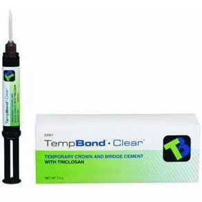 KERR TEMP-BOND CLEAR Automix Syringe 1 syringe 5ml & 10 mixing tips . - Mfg #33351