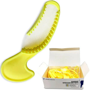 Yellow Quadrant Bite Registration Impression Trays ( Boxes of 35)