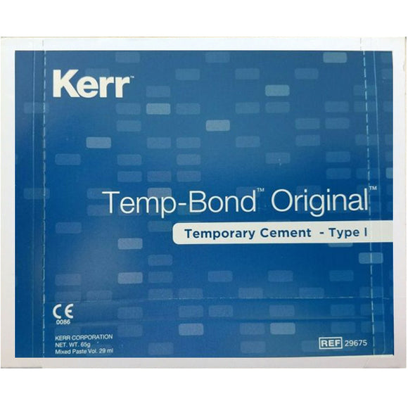 Temp-Bond Original Tubes EXPORT PACKAGE (Blue) - Temporary cement - Type I, 1 By Kerr