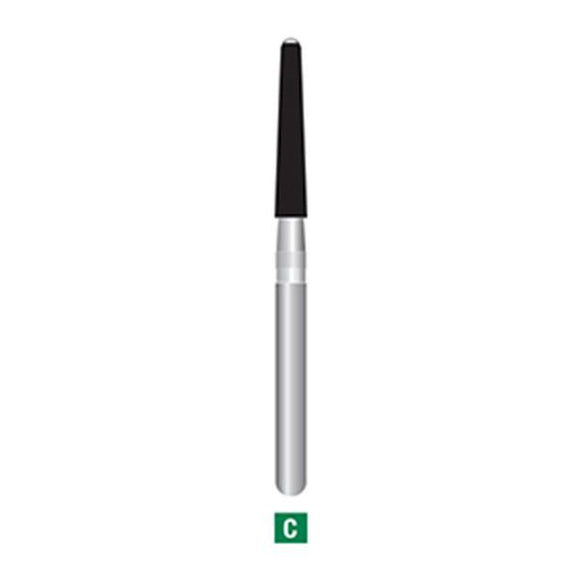 E165-014L | 10-Pk , Long Safe End Diamond Bur With Small Tip