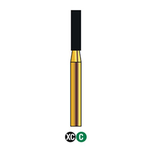 G/110-017S (836) 10-Pk , Multi use Gold Diamond Burs Flat End Cylinder Shaped