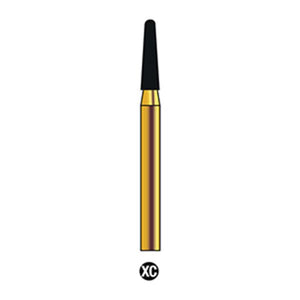 G/197-017 | (855)  10-Pk , Multi use Gold Diamond Burs (Round End Taper Shaped)