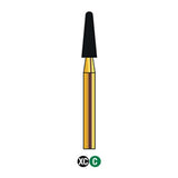 G/197-023 | (855)  10-Pk , Multi use Gold Diamond Burs (Round End Taper Shaped)