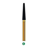 G/200-022 (850L) 10-Pk , Multi use Gold Diamond Burs (Round End Taper Shaped)