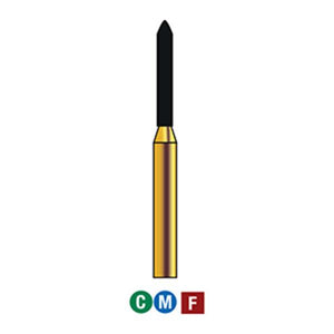 G/288-012S | (877)  10-Pk , Multi use Gold Diamond Burs Torpedo Shaped