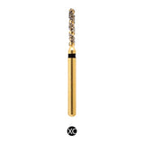 H/140-012 | (H880) 10-Pk , Multi use Gold Diamond Burs. Spiral Shaped