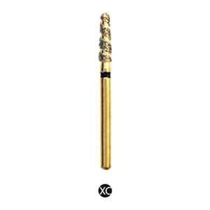 H/197-020S | (H855) 10-Pk , Multi use Gold Diamond Burs. Spiral Shaped