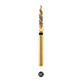 H/249-012L | (H862) 10-Pk , Multi use Gold Diamond Burs. Spiral Shaped