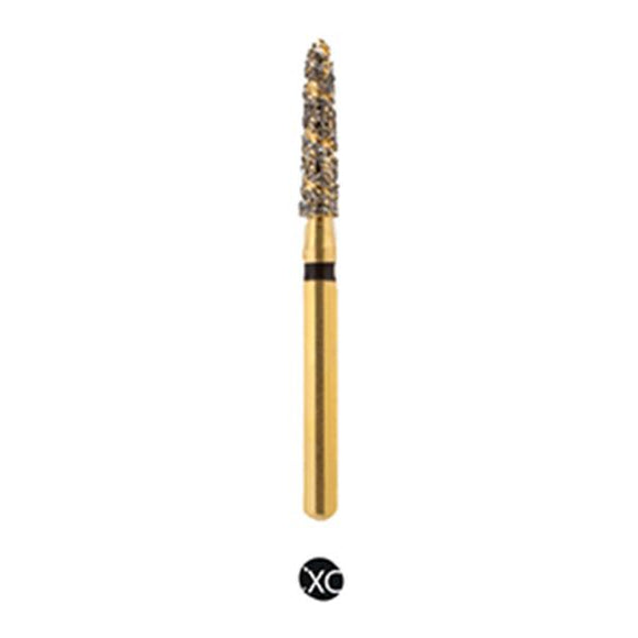 H/298-014S | (H878K) 10-Pk , Multi use Gold Diamond Burs. Spiral Shaped